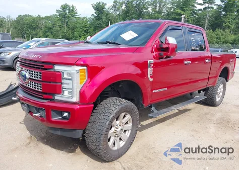 2017 Ford F-250 Platinum from USA, damaged, VIN 1FT7W2BT8HEB66765